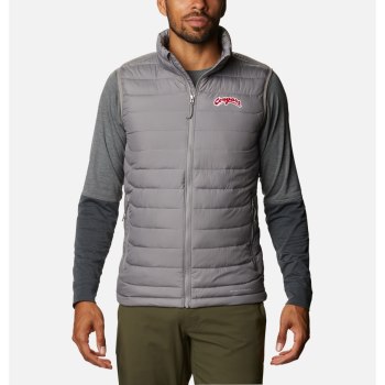 Columbia Gilet Heren, Collegiate Powder Lite - Washington State Grijs, 10QEBFZTU